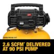 DEWALT DWFP55126W23450 6 Gal. 165 PSI Electric Pancake Air Compressor with 18-Gauge Pneumatic 2 in. Brad Nailer & 50 ft. x 1/4 in. Air Hose