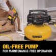 DEWALT DWFP55126W23450 6 Gal. 165 PSI Electric Pancake Air Compressor with 18-Gauge Pneumatic 2 in. Brad Nailer & 50 ft. x 1/4 in. Air Hose