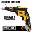 DEWALT DCF620BW205 20V MAX XR Cordless Brushless Drywall Screw Gun and (1) 20V MAX XR Premium Lithium-Ion 5.0Ah Battery