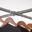 Econoco PSBB Gray Steel Clothes Rack 51 in. W x 64 in. H