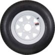 Hi-Run ASB1001 8 Spoke White 50 PSI ST175/80D13 and 13 in. x 4.5 in. 5-4.5HD 6-Ply Tire and Wheel Assembly