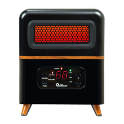 Dr. Infrared Heater Up to 1500-Watt Infrared Quartz Cabinet Indoor Electric Space Heater with Thermostat and Remote Included