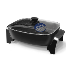 Elite Gourmet EG-6203# Extra Deep 16"x13"x3.2" (10.5Qt.) Scratch Resistant, Black