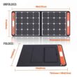 Jackery HTO587DG-USA SolarSaga 100-Watt Portable Solar Panel for Explorer 290/550/880/1000/1500 Power Station with built-in 2 USB Outputs