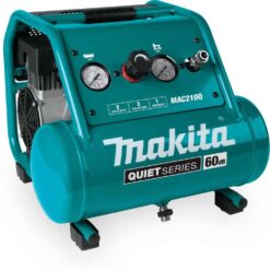 Makita MAC210Q Quiet Series 2 Gal. 135 PSI 1 HP Oil-Free Portable Corded Electric 60 dBA Air Compressor (6.5 CFM at 90 PSI)