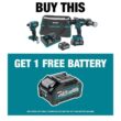 Makita GT200D-BL4040 40V Max XGT Brushless Cordless 2-Pc. Combo Kit 2.5Ah with bonus 40V Max XGT 4.0Ah Battery