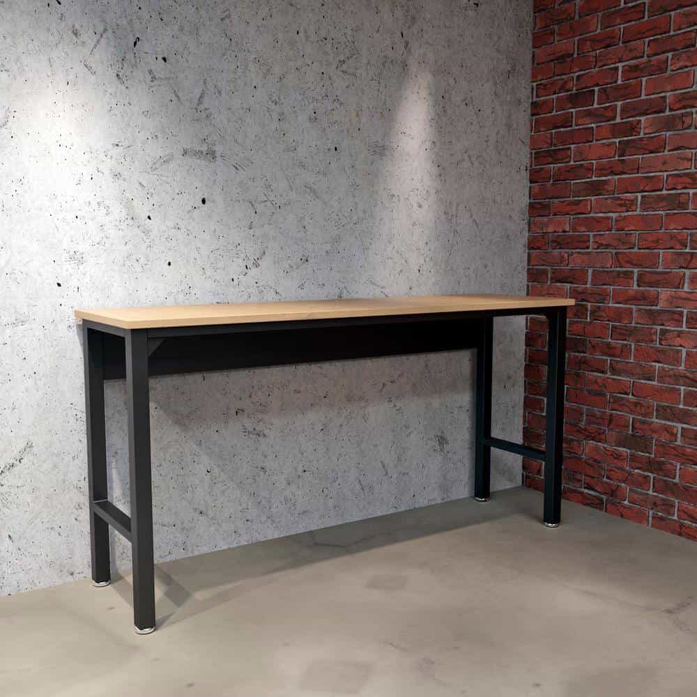 Manhattan Comfort 6GMC-CH Fortress 72.4 in. W x 20.5 in. D Steel Workbench Table in Charcoal Grey Manhattan Comfort 6GMC-CH Fortress 72.4 in. W x 20.5 in. D Steel Workbench Table in Charcoal Grey - Image 6