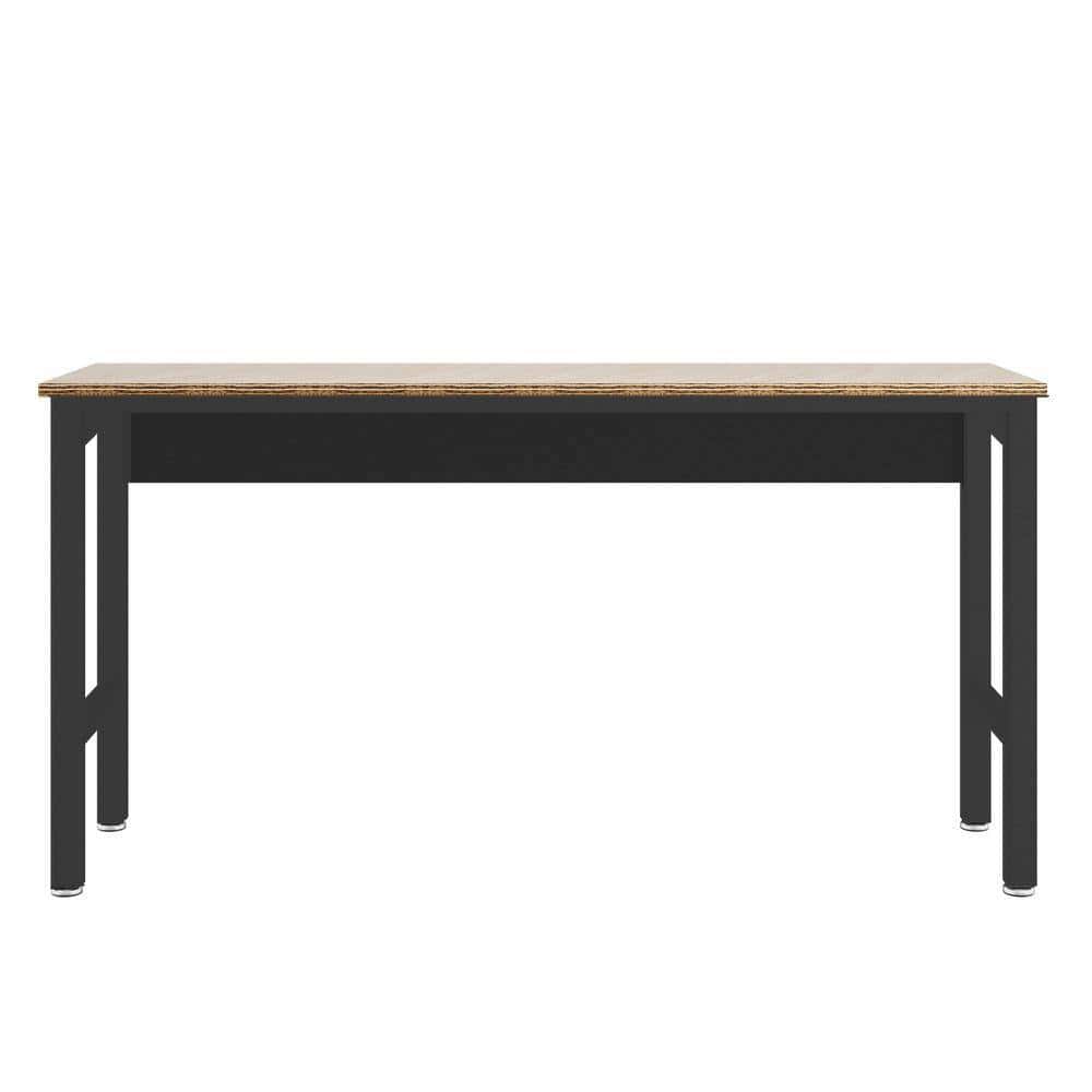 Manhattan Comfort 6GMC-CH Fortress 72.4 in. W x 20.5 in. D Steel Workbench Table in Charcoal Grey Manhattan Comfort 6GMC-CH Fortress 72.4 in. W x 20.5 in. D Steel Workbench Table in Charcoal Grey