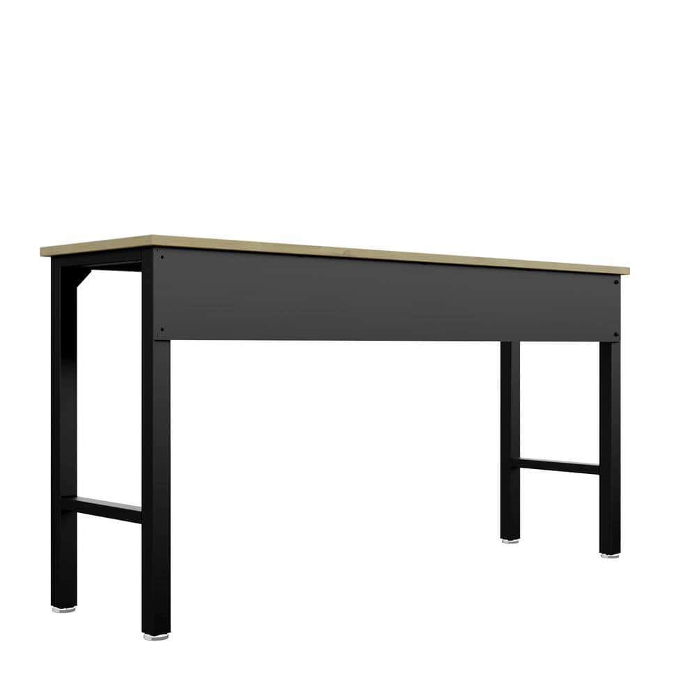 Manhattan Comfort 6GMC-CH Fortress 72.4 in. W x 20.5 in. D Steel Workbench Table in Charcoal Grey Manhattan Comfort 6GMC-CH Fortress 72.4 in. W x 20.5 in. D Steel Workbench Table in Charcoal Grey - Image 4