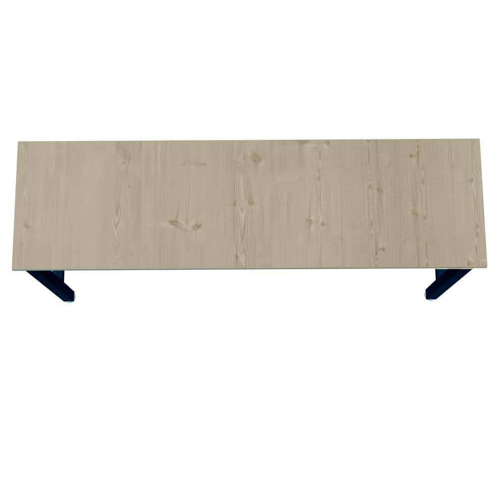 Manhattan Comfort 6GMC-CH Fortress 72.4 in. W x 20.5 in. D Steel Workbench Table in Charcoal Grey Manhattan Comfort 6GMC-CH Fortress 72.4 in. W x 20.5 in. D Steel Workbench Table in Charcoal Grey - Image 2