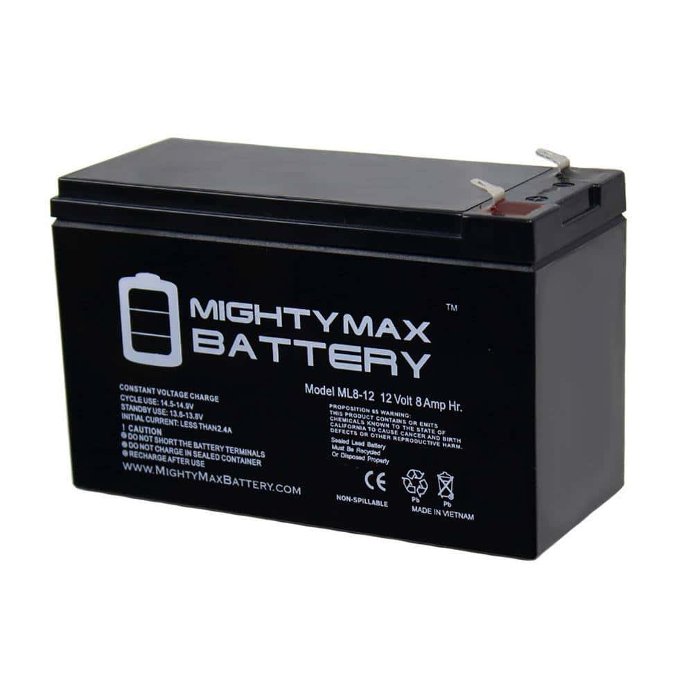 MIGHTY MAX BATTERY MAX3430380 12V 8Ah Fire Alarm Battery Replaces 12V 8Ah ELK-1280 - 10 Pack MIGHTY MAX BATTERY MAX3430380 12V 8Ah Fire Alarm Battery Replaces 12V 8Ah ELK-1280 - 10 Pack - Image 2