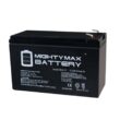 MIGHTY MAX BATTERY MAX3434105 12V 9Ah PowerWare PWHR1234W2FR Replacement UPS Battery - 8 Pack MIGHTY MAX BATTERY MAX3434105 12V 9Ah PowerWare PWHR1234W2FR Replacement UPS Battery - 8 Pack