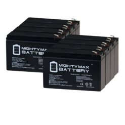 MIGHTY MAX BATTERY MAX3434105 12V 9Ah PowerWare PWHR1234W2FR Replacement UPS Battery - 8 Pack