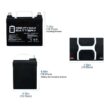 MIGHTY MAX BATTERY MAX3437261 12V 35Ah Pride Mobility BATLIQ1017 AGM U1 Replacement Battery - 2 Pack