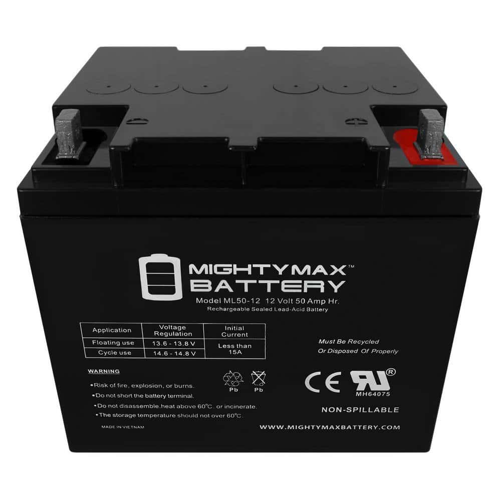 Mighty Max Battery MAX3464862 ML50-12 -12V 50AH SLA Replaces MX-12400 Mighty Max Battery MAX3464862 ML50-12 -12V 50AH SLA Replaces MX-12400 - Image 5