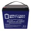 MIGHTY MAX BATTERY MAX3535318 12V 55AH GEL Battery for Quantum QG edge 2.0 Power Chair - 2 Pack MIGHTY MAX BATTERY MAX3535318 12V 55AH GEL Battery for Quantum QG edge 2.0 Power Chair - 2 Pack