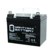 MIGHTY MAX BATTERY MAX3536755 12V 35AH SLA Battery Replacement for Invacare Pronto M51 M61 - 2 Pack MIGHTY MAX BATTERY MAX3536755 12V 35AH SLA Battery Replacement for Invacare Pronto M51 M61 - 2 Pack