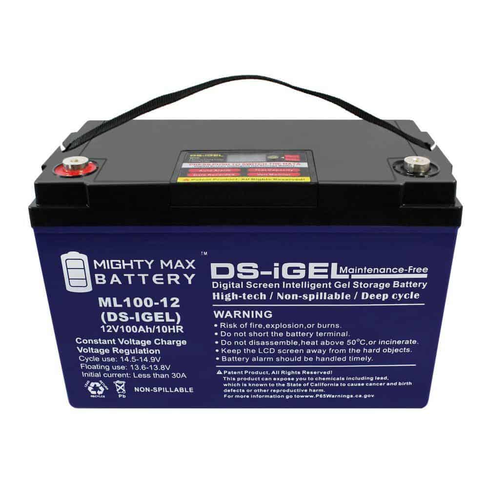 MIGHTY MAX BATTERY MAX3847878 12V 100AH GEL Battery Replacement for Kaddy E-Caddy Golf Cart MIGHTY MAX BATTERY MAX3847878 12V 100AH GEL Battery Replacement for Kaddy E-Caddy Golf Cart - Image 5