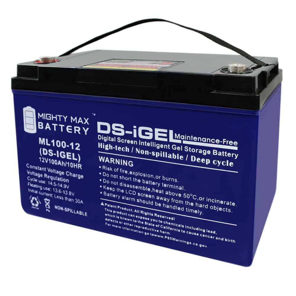 MIGHTY MAX BATTERY MAX3847878 12V 100AH GEL Battery Replacement for Kaddy E-Caddy Golf Cart MIGHTY MAX BATTERY MAX3847878 12V 100AH GEL Battery Replacement for Kaddy E-Caddy Golf Cart
