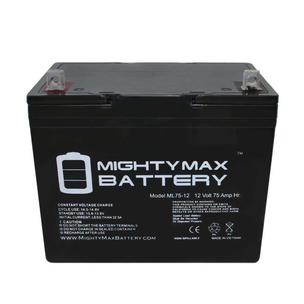 MIGHTY MAX BATTERY MAX3938517 12V 75Ah SLA Battery Replacement for PowerSonic PS-12750U MIGHTY MAX BATTERY MAX3938517 12V 75Ah SLA Battery Replacement for PowerSonic PS-12750U - Image 5