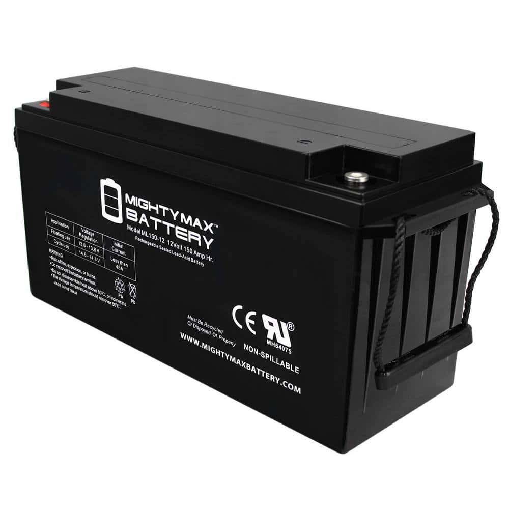 MIGHTY MAX BATTERY MAX3944991 12V 150AH SLA Replacement Battery for Trojan T-1275 MIGHTY MAX BATTERY MAX3944991 12V 150AH SLA Replacement Battery for Trojan T-1275