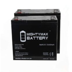 MIGHTY MAX BATTERY MAX3970885 12V 55Ah SLA Replacement Battery for MK M22NF SLD G - 2 Pack