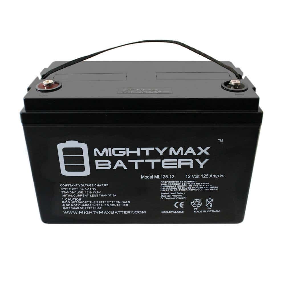 MIGHTY MAX BATTERY ML125-121 12-Volt 125 Ah Rechargeable Sealed Lead Acid (SLA) Battery MIGHTY MAX BATTERY ML125-121 12-Volt 125 Ah Rechargeable Sealed Lead Acid (SLA) Battery - Image 5
