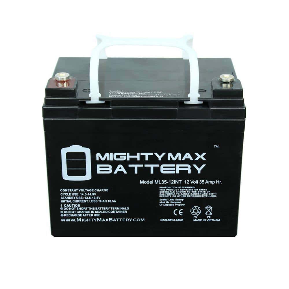 MIGHTY MAX BATTERY ML35-12INTMP2 12-Volt 35 Ah SLA (Sealed Lead Acid) AGM Internal Medical Mobility Replacement Battery (2-Pack) MIGHTY MAX BATTERY ML35-12INTMP2 12-Volt 35 Ah SLA (Sealed Lead Acid) AGM Internal Medical Mobility Replacement Battery (2-Pack) - Image 4