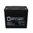 MIGHTY MAX BATTERY ML55-12INT 12-Volt 55 Ah Rechargeable Sealed Lead Acid (SLA) Internal Thread Battery MIGHTY MAX BATTERY ML55-12INT 12-Volt 55 Ah Rechargeable Sealed Lead Acid (SLA) Internal Thread Battery