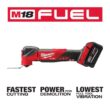 Milwaukee 2836-21-2880-20 M18 FUEL 18V Lithium-Ion Cordless Brushless Oscillating Multi-Tool Kit w/M18 FUEL Grinder