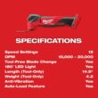 Milwaukee 2836-21-2880-20 M18 FUEL 18V Lithium-Ion Cordless Brushless Oscillating Multi-Tool Kit w/M18 FUEL Grinder