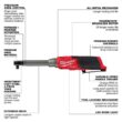 Milwaukee 2569-20 M12 FUEL 12V Lithium-Ion Brushless Cordless 3/8 in. Extended Reach High Speed Ratchet (Tool Only)