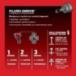 Milwaukee 2551-20-48-11-2425 M12 FUEL SURGE 12V Lithium-Ion Brushless Cordless 1/4 in. Hex Impact Driver w/High Output 2.5 Ah Battery