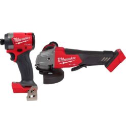 Milwaukee 2953-20-2880-20 M18 FUEL 18-Volt Lithium-Ion Brushless Cordless 1/4 in. Hex Impact Driver and 4-1/2 in./5 in. Grinder with Paddle Switch