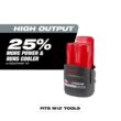 Milwaukee 3453-20-3404-20-48-11-2425-48-11-2425 M12 FUEL 12V Lithium-Ion Brushless Cordless 1/4 in Impact Driver, 1/2 in Hammer Drill