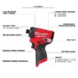 Milwaukee 3453-20-3404-20-48-11-2425-48-11-2425 M12 FUEL 12V Lithium-Ion Brushless Cordless 1/4 in Impact Driver, 1/2 in Hammer Drill