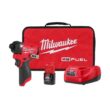 Milwaukee 3453-21 M12 FUEL 12-Volt Lithium-Ion Brushless Cordless 1/4 in. Hex Impact Driver Compact Kit W 2.0Ah Battery and Bag