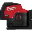Milwaukee 3622-20 M12 12-Volt Lithium-Ion Cordless Green 125 ft. Cross Line and Plumb Points Laser Level (Tool-Only)