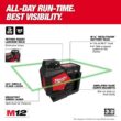 Milwaukee 3631-20 M12 12-Volt Lithium-Ion Cordless Green 360-Degree Single Plane Laser Level (Tool Only)