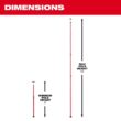 Milwaukee 48-35-1511 12 ft. Telescoping Laser Level Pole