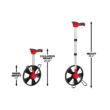 Milwaukee 48-22-5112-48-22-0325 12 in. Digital Measuring Wheel with 25 ft. x 1 in. Compact Magnetic Tape Measure with 15 ft. Reach