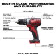 Milwaukee 2606-22CT M18 18V Lithium-Ion Cordless 1/2 in. Drill Driver Kit w/(2) 1.5Ah Batteries, Charger, Soft Case