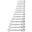 Milwaukee 48-22-9413-48-22-9513 144-Position Flex-Head Ratcheting Combination Wrench Set SAE and METRIC (30-Piece)