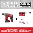 Milwaukee 2416-21XC-2426-20 M12 FUEL 12-Volt Lithium-Ion 5/8 in. Brushless Cordless SDS-Plus Rotary Hammer Kit with M12 Multi-Tool