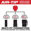 Milwaukee 49-90-2019B-0980-20 Air-Tip 1-1/4 in. to 2-1/2 in. Automotive Kit and M12 Air-Tip Wet/Dry Shop Vacuum Utility Nozzle Attachments (4-Piece)