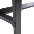 Montezuma MWB722430B 6 ft. Adjustable Height Steel Workbench with Solid Wood Work Top