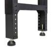 Montezuma MWB722430B 6 ft. Adjustable Height Steel Workbench with Solid Wood Work Top