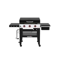 Nexgrill 720-1057 Daytona 3-Burner 30 in. Propane Gas Griddle in Black with Lid