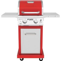 Nexgrill 720-0864R Deluxe 2-Burner Propane Gas Grill in Red