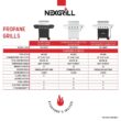 Nexgrill 720-0888S 5-Burner Propane Gas Grill in Stainless Steel with Side Burner and Condiment Rack